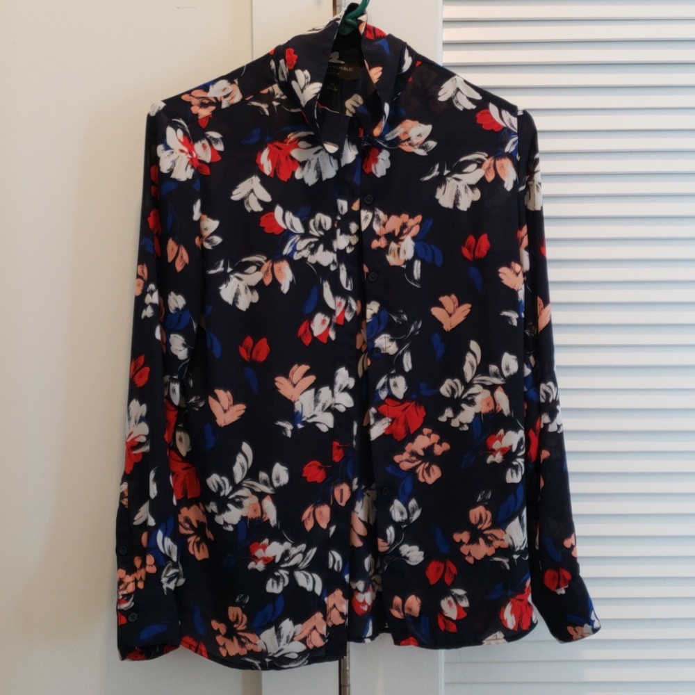 Banana Republic Floral Button Down